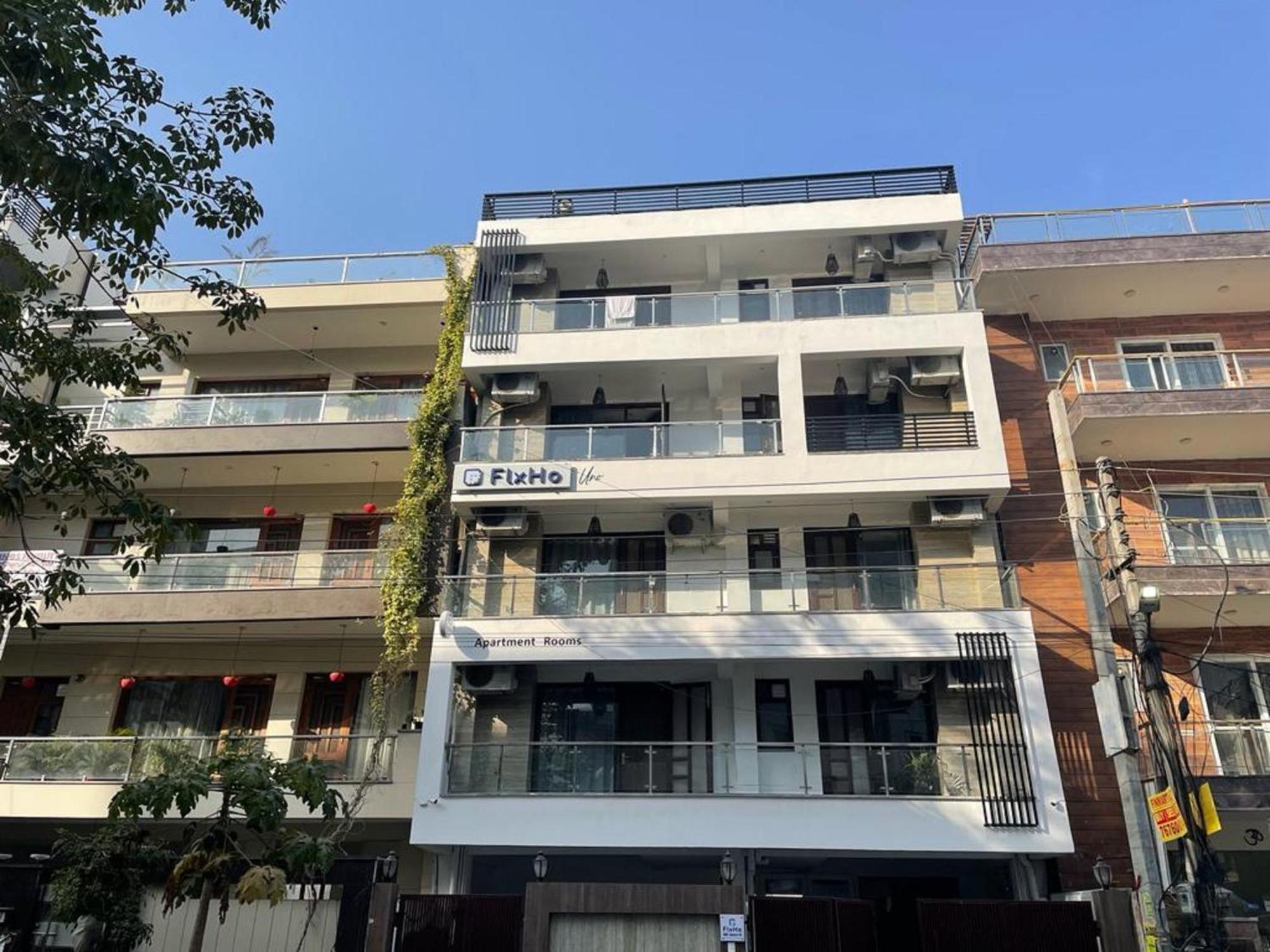 Flxho Uno - Serviced Apartment & Rooms - Golf Course Road Gurgaon Buitenkant foto